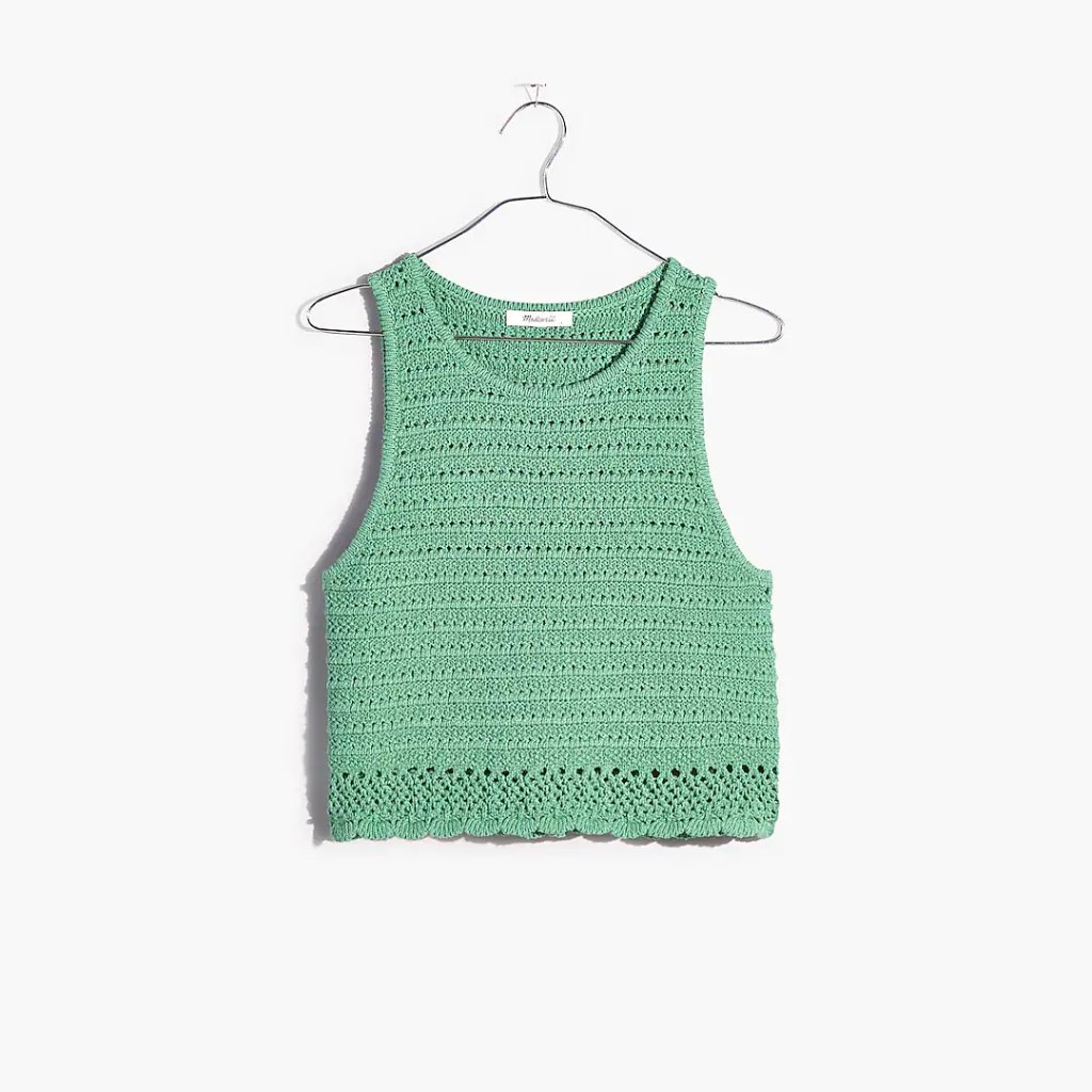Nwot Madewell Kellen Crocheted Sweater Tank